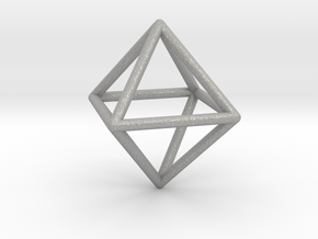 Simple Wireframed Octahedron in Aluminum