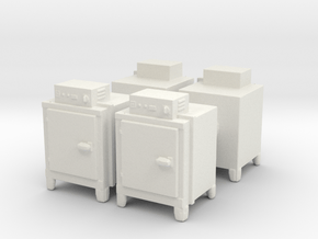 Hot Air Oven (x4) 1/72 in White Natural Versatile Plastic