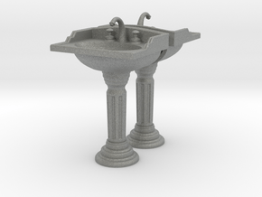 Toilet Sink Ver02. 1:24 Scale in Gray PA12