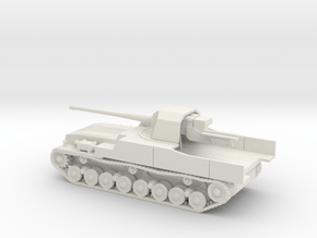 1/87 IJA Type 5 Ka-To 105mm SP Anti-Tank Gun in White Natural Versatile Plastic
