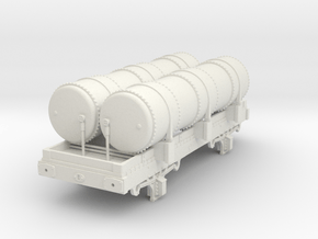 OO scale Metropolitan Railway Gas Tank in White Natural Versatile Plastic