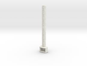 Stone Fireplace 1/64 in White Natural Versatile Plastic
