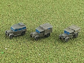 British Humber FWD 8cwt Heavy Utility Cars 1/285  in Smooth Fine Detail Plastic