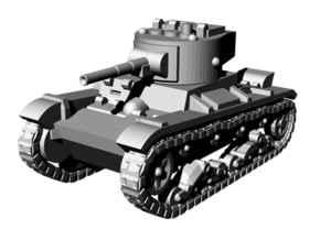 1/144 WWII Russian T-26 in Tan Fine Detail Plastic