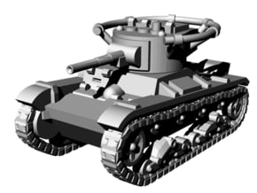 1/144 WWII Russian T-26 command tank in Tan Fine Detail Plastic