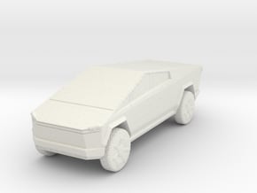 Tesla Cybertruck 1/120 in White Natural Versatile Plastic