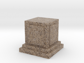 Pedestal for miniatures 1 in Full Color Sandstone