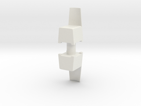Modern Plastic Chair (x2) 1/43 in White Natural Versatile Plastic