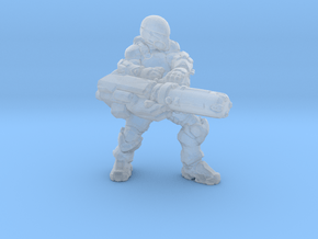 Talon Trooper with minigun 1/60 miniature game rpg in Smooth Fine Detail Plastic