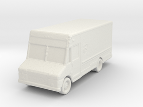 UPS Delivery Van 1/160 in White Natural Versatile Plastic