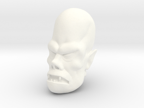Lord Todd Monster Head in White Processed Versatile Plastic