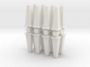 Wet Floor Cone (x16) 1/72 in White Natural Versatile Plastic