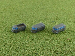 VW Bus Type 1 1/285 6mm in Smooth Fine Detail Plastic