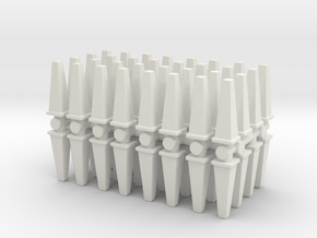 Wet Floor Cone (x64) 1/144 in White Natural Versatile Plastic