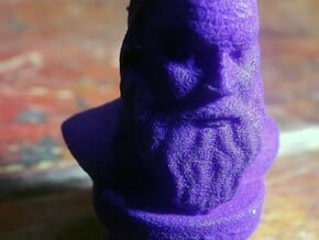 Socrates Bust in Purple Processed Versatile Plastic