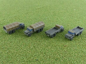 German 7to Truck KHD Jupiter Cargo 1/285 6mm in Tan Fine Detail Plastic