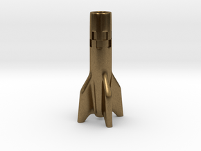 V2 Rocket Ashtray Cigarette Stubber in Natural Bronze