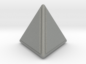 0846 Tetrahedron (Faces & full color, 5 cm) in Gray PA12