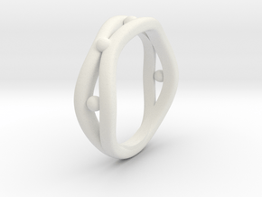 Rina4　Ring Size US6.5(JP Size 12) in White Natural Versatile Plastic