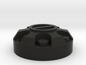 1/10 Tamiya Hilux wheel cap in Black Natural Versatile Plastic