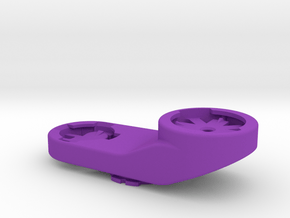 Custom Garmin Cycliq Dual Mount in Purple Processed Versatile Plastic