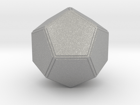 0847 Dodecahedron (Faces & full color, 5 cm) in Aluminum
