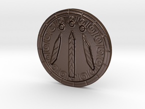Bardic Inspiration Coin in Polished Bronze Steel