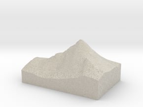 Model of Bietschhorn in Natural Sandstone