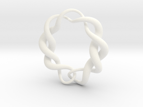 Snake3 in White Processed Versatile Plastic