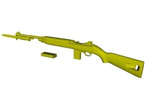 1/9 scale Springfield M-1 Carbine & bayonet x 1 in Tan Fine Detail Plastic