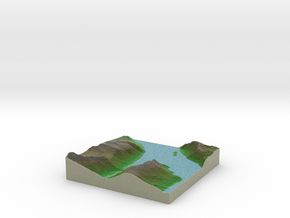 Terrafab generated model Wed Aug 06 2014 15:36:24  in Full Color Sandstone