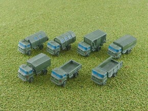 GDR IFA W-50 3to Truck Variants 1/285 in Tan Fine Detail Plastic
