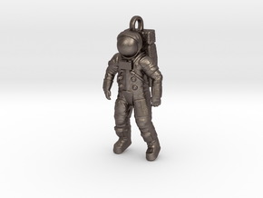 Apollo Astronaut / 50 mm in Polished Bronzed Silver Steel