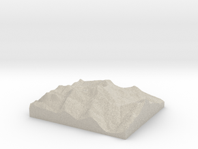 Model of Jackson Pond in Natural Sandstone