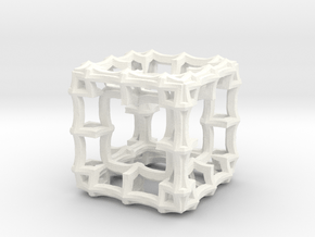Fractal Cubic HF8 in White Processed Versatile Plastic