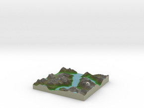 Terrafab generated model Wed Aug 06 2014 16:35:26  in Full Color Sandstone