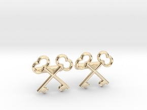The Society of the Crossed Keys Cufflinks in 14K Yellow Gold