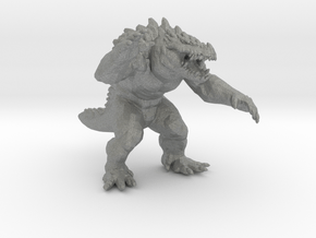 Krogadon kaiju monster 55mm miniature game fantasy in Gray PA12