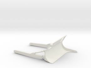 1/64th KG clearing blade for DM D6R bulldozer in White Natural Versatile Plastic