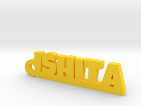 ISHITA_keychain_Lucky in Yellow Processed Versatile Plastic
