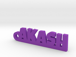 AKASH_keychain_Lucky in Purple Processed Versatile Plastic