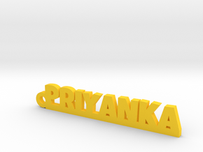 PRIYANKA_keychain_Lucky in Yellow Processed Versatile Plastic
