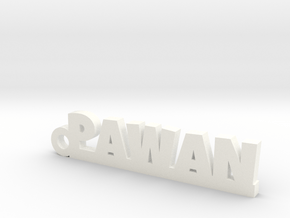 PAWAN_keychain_Lucky in Polished and Bronzed Black Steel