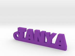 TANYA_keychain_Lucky in Purple Processed Versatile Plastic