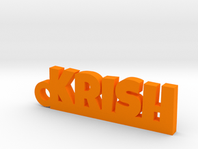 KRISH_keychain_Lucky in Orange Processed Versatile Plastic