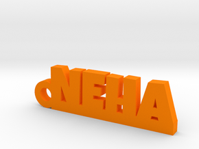 NEHA_keychain_Lucky in Orange Processed Versatile Plastic