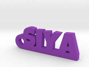SIYA_keychain_Lucky in Purple Processed Versatile Plastic