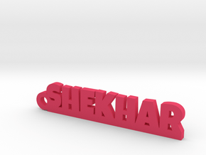 SHEKHAR_keychain_Lucky in Pink Processed Versatile Plastic