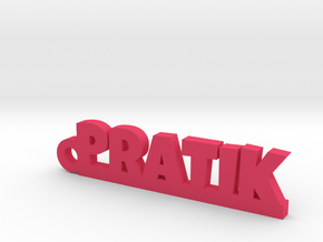 PRATIK_keychain_Lucky in Pink Processed Versatile Plastic