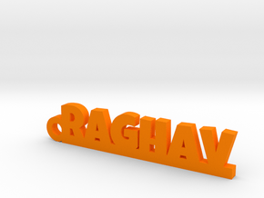 RAGHAV_keychain_Lucky in Orange Processed Versatile Plastic